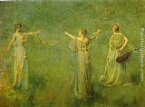The Garland by Thomas Wilmer Dewing